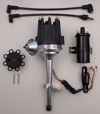 FORD late FLATHEAD 239 255 49-53 BLACK Small Cap HEI Distributor+45K BLACK COIL