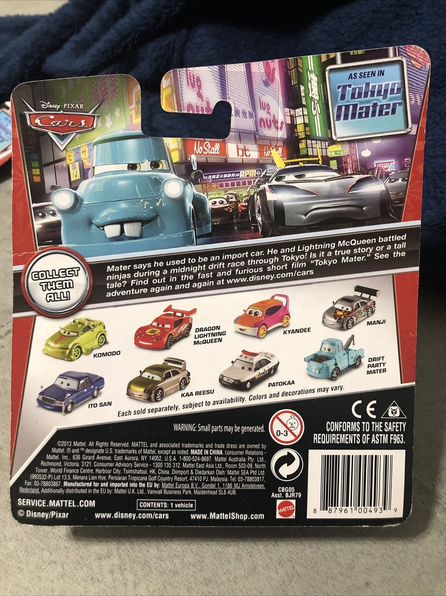 Mattel Disney Pixar Cars Toons Tokyo Mater komodo dragon | eBay