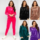 Jogginganzug Trainingsanzug Sweatshirt Hose Velours Classic Damen BOLF Unifarben