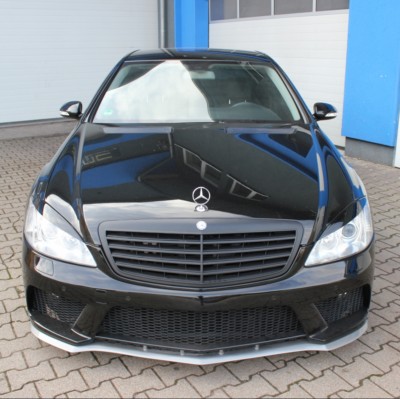 Scheinwerferblenden für Mercedes Benz W221 Böser Blick Scheinwerfer eyebrows 