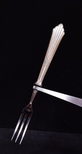 Vintage Nirosta Set of 4 Stamped WMF 90 Silver Cocktail/Seafood Forks (#194) - Picture 3 of 6