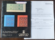 1991 CHRISTIE'S IVOR MOWBRAY BOOK ROBSON LOWE WITH ORDER FORM