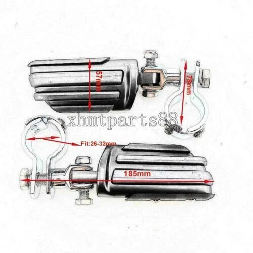 Abrazaderas de montaje de estriberas de carretera para Honda VTX1300 C R S T VTX1800 C F N R RETRO Foto 2 de 4