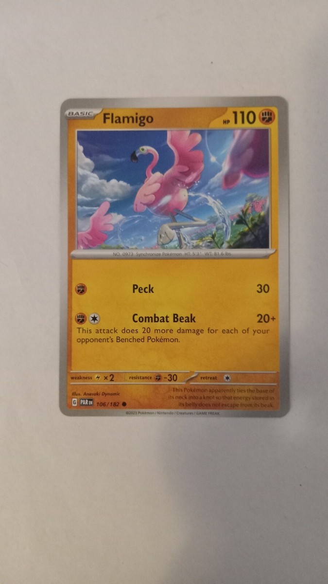 ポケモンカードゲーム fliiho 2023 Flamigo Paradox Rift Basic Common #106/182 Pokémon | eBay