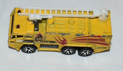 Matchbox 1992 Yellow Airport Fire Truck, 1:124 scale, Made in China | eBay