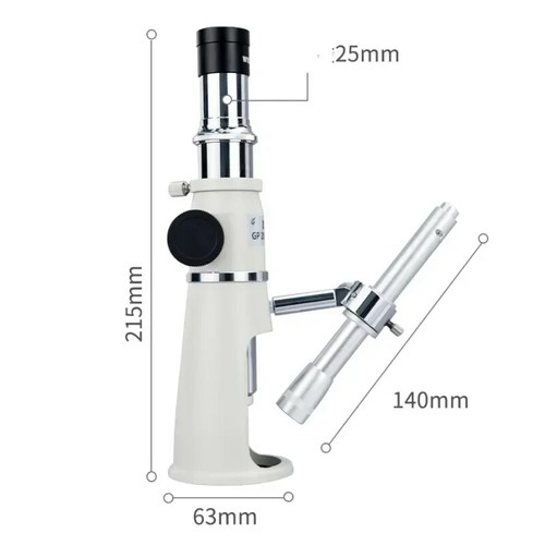 Lente di ingrandimento con lente scala centopotenza con microscopio righello con luce - Foto 1 di 9