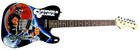 Clockwork Orange Malcolm McDowell Signed Graphics Photo Guitar Acoa Witness Itp
