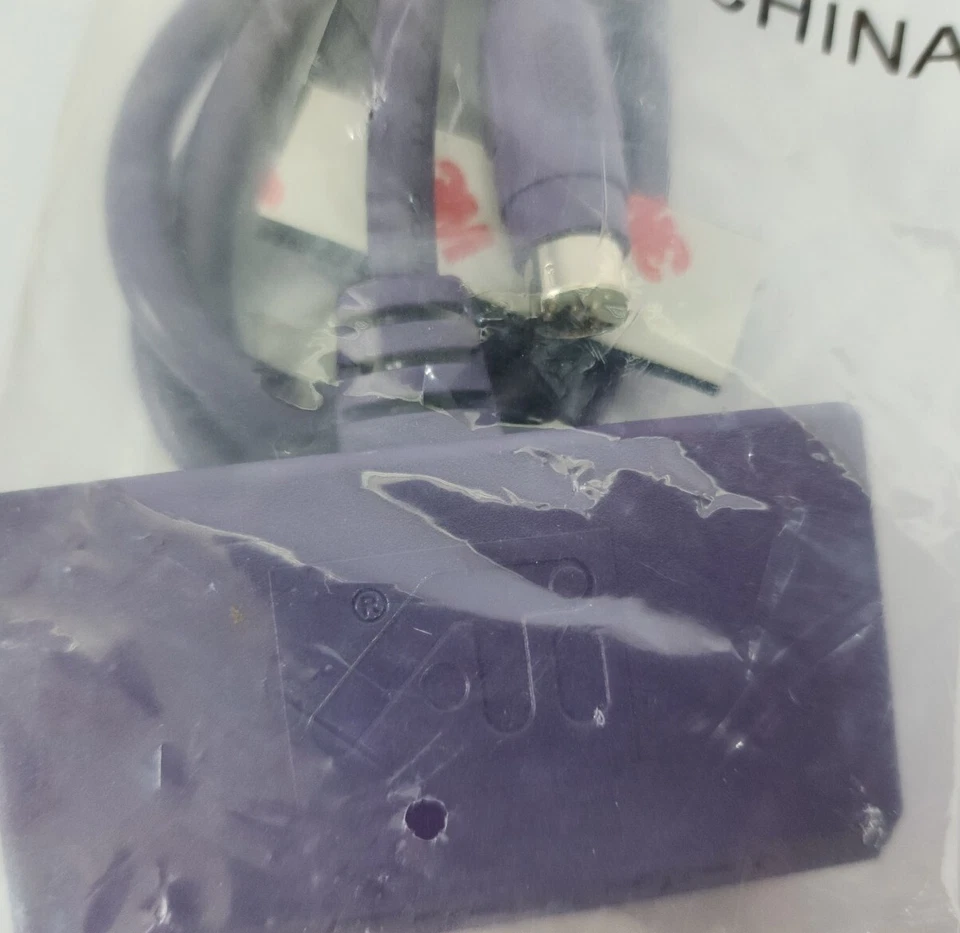 GENUINE ATI 8-Pin Mini Din TO 4 PIN S-Video 3 RCA Component Adapter Purple - Image 3 of 3