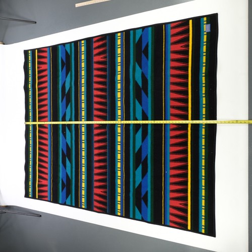 Rare Vintage PENLDETON Beaver State Aztec Tribal Striped Throw Blanket 80s 90s - Picture 10 of 13