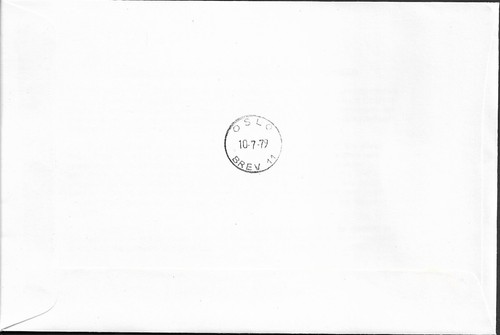 1979 Isle of Man Airmail Flight to Norway Cover - Picture 2 of 2
