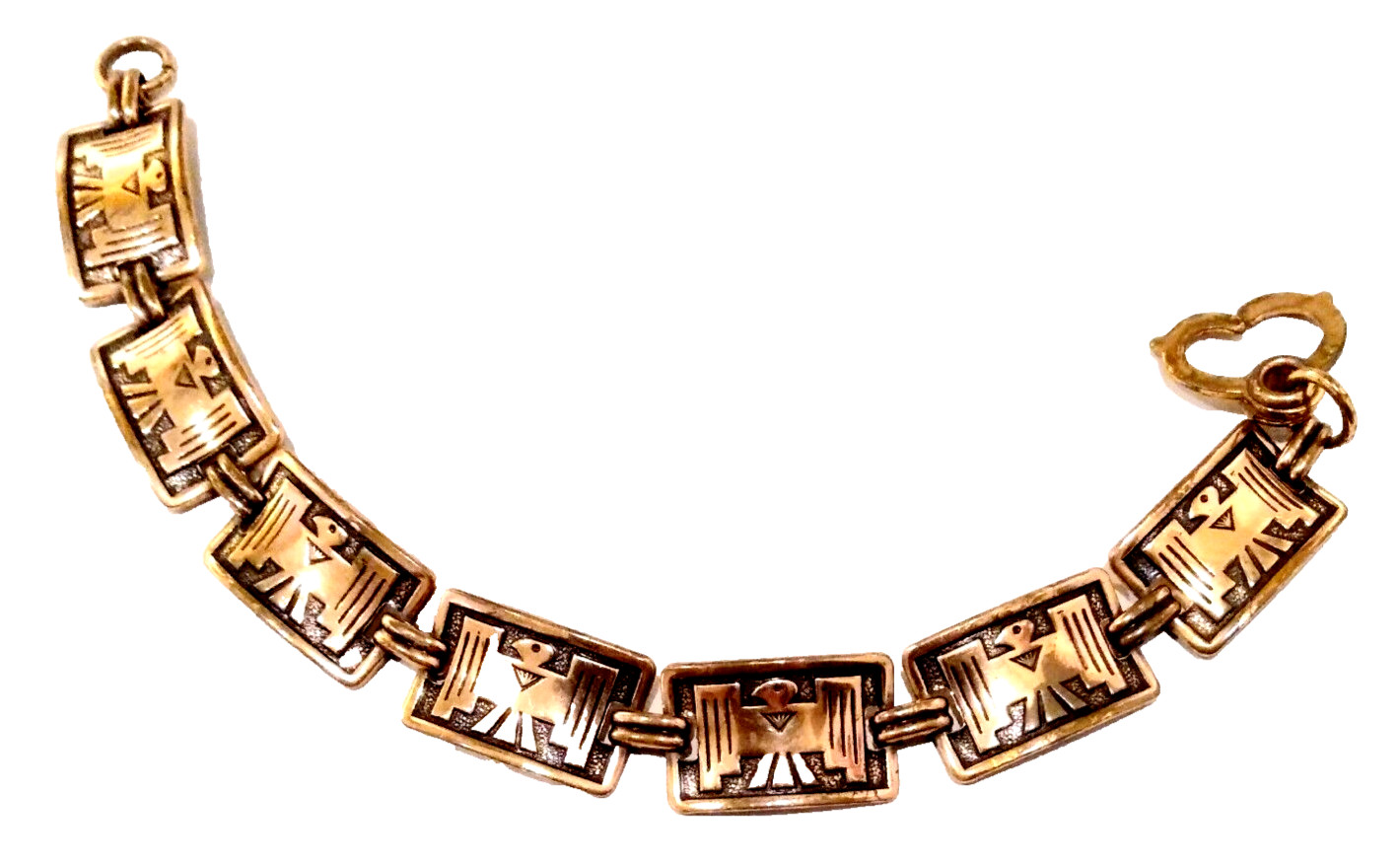 Vintage Copper Thunderbird Eagle Southwestern Tri… - image 1