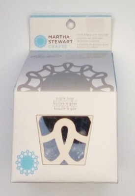 Martha Stewart Triple Loop Circle Edge Punch Border Cartridge NIB
