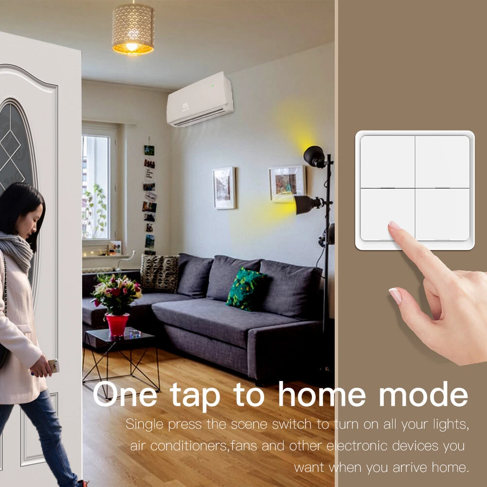 MOES Tuya ZigBee Wireless 12 Scene Smart Switch Push Button APP Remote Control - Image 4 of 4