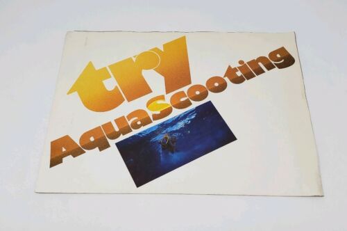 Folleto Aquascooter de colección de los años 80 - ¡Se despliega en póster! - Imagen 1 de 6