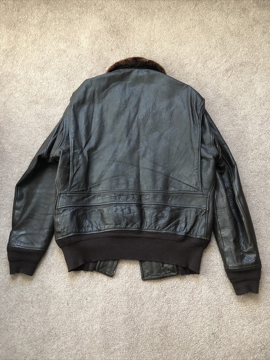 NAVY G-1 Flight Jacket Leather Bomber 1950's Spec J-7823 NAVY G-1 Flight Jacket Leather Bomber 1950's Spec J-7823