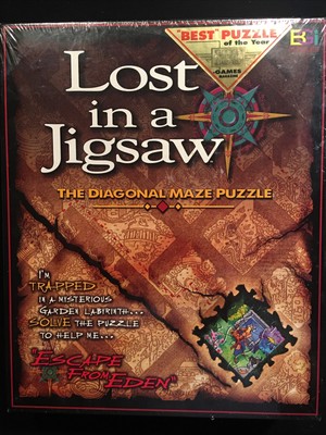 Lost in a Jigsaw: The Diagonal Maze Puzzle