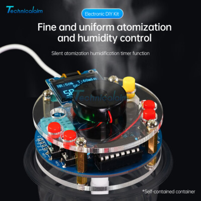 USB Humidifier Circuit Board Mist Maker Kit OLED Display Temperature Humidity