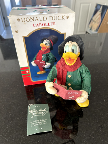 De Colección Walt Disney Co para Kurt Adler Pato Donal Caroller-Tela Maché Navidad - Imagen 10 de 13