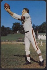 1955 Browns Color Postcards #5 Dante Lavelli HOF NM Cleveland Giant D66337