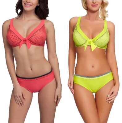 Verano Damen Bikini-Set Bademode Strandkleidung Bikiniset Stretch Polyamid 46-44