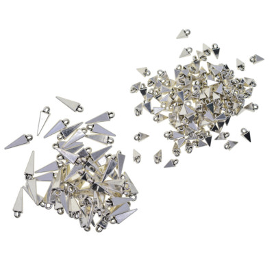 50/100 Stck. Tibetisches Silber Pyramide Anhänger Spitze Charms für Schmuck Teile