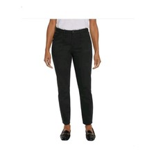 Banana Republic Womens High Rise Twill Pants Black Size 6 Slim Fit NWT