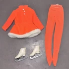 Vintage 1970's Skipper Ice Skatin' Orange Skating Outfit #3470 Mattel 1971 Dress