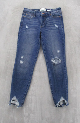 Celebrity Pink RE Generation Jeans Juniors 9/29 Blue Skinny Distressed Stretch