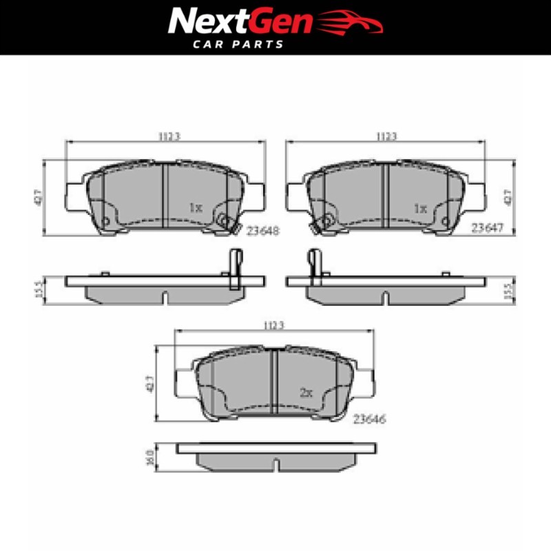 DriveTec Brake Pads for Nissan 370Z - 3.7 - 10-