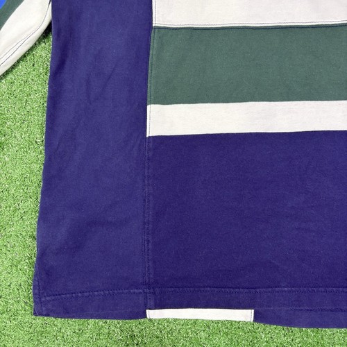 Vintage Chaps Striped Long Sleeve Boating Sports Polo Rugby Shirt Men's Large - Picture 8 of 23