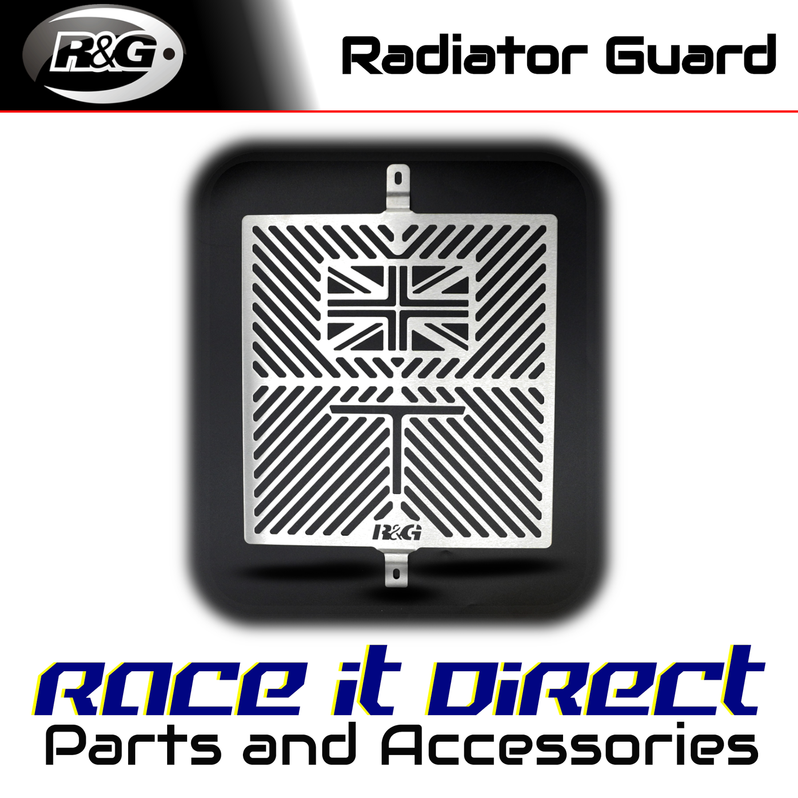 Branded Radiator Guard for Triumph Scrambler 1200 XE 2019-2026 R&G