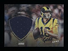 2018 Panini Luminance Jared Goff Jumbo Patch Los Angeles Rams #22