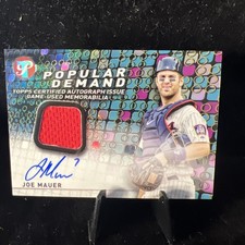 2022 Topps Pristine Joe Mauer Popular Demand GU Relic Auto Jersey  #PDAR-JM