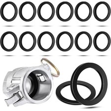 Outus 15 Pieces 2 Inch Camlock Gasket Fitting Cam Lock Hose Seal for Female Coup
