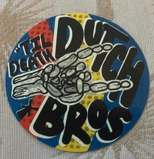 DUTCH BROS DEC 2 2025 TUMBLER SET OF 4 OF 5 STICKERS LIMITED EDITION EXCLUSIVE
