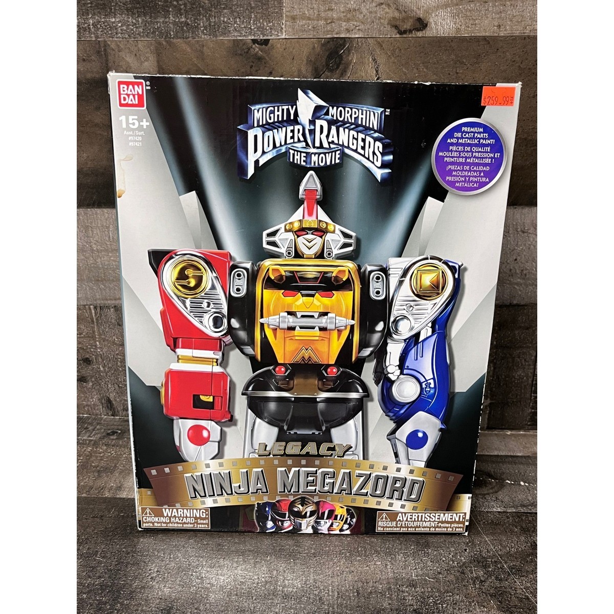 Bandai Power Rangers Legacy Ninja Megazord Die-Cast Metallic Movie