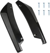 2PCS Rear Bumper Lip Splitter Canard Diffuser Spoilers, Car Side Color: Black