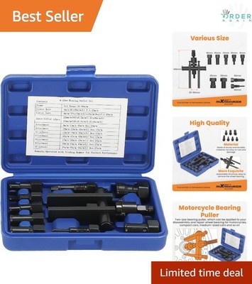 Motorcycle Inner Bearing Extractor Kit 8-25MM 10pcs Wheel Removal Tool