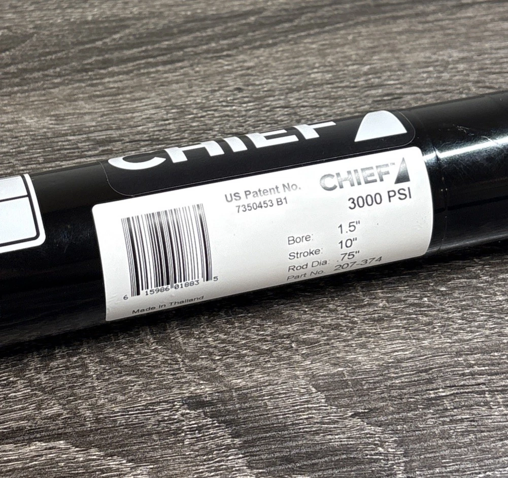 CHIEF 207-374 Hydraulic Cylinder: 1.5 Bore x 10 Stroke - 0.75 Rod Dia photo 3
