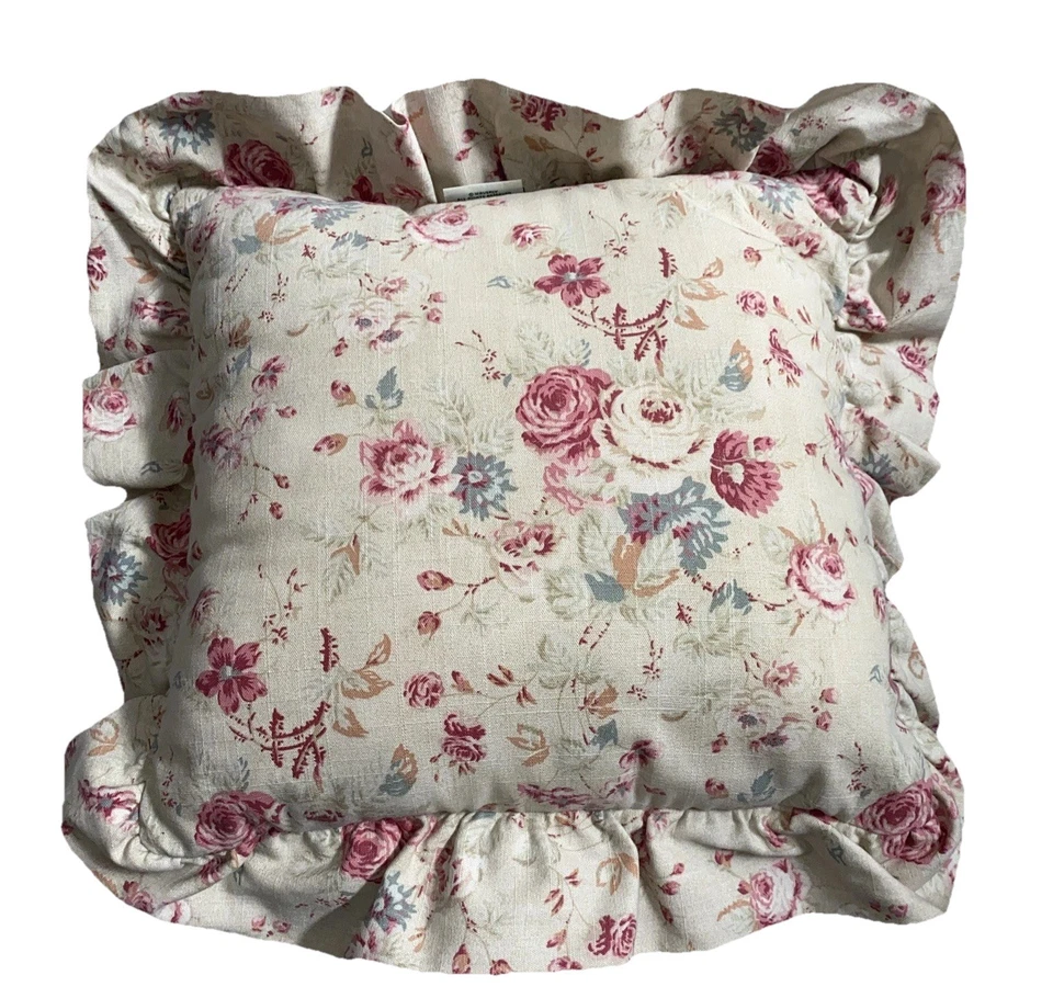 Waverly цветочный подушка оборки бросить декор страны коттедж Core шик 15 «x 16» + 2,75 - Изображение 2 из 4