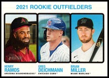 2022 Topps 2021 Rookie Outfielders (Henry Ramos/Greg Deichmann/Brian Miller) #71