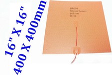 Silicone Heater 16" X 16" 600W PSA NTC100k Thermistor Thermal Solutions JSRGO