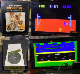 working lot Atari 2600 console 19 games paddles manuals joysticks cord touch pad