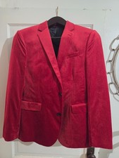 Men's Red Velvet J Ferrar Slim Fit Sport Coat