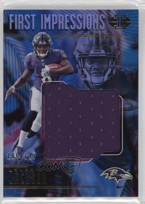 2018 Illusions First Impressions Memorabilia 106/149 Lamar Jackson Rookie RC uk2
