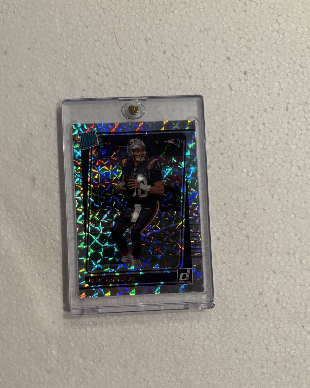 2021 Panini Donruss Rated Rookie Press Proof Hyper Mac Jones #255 0nw3