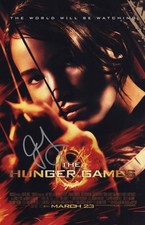Jennifer Lawrence Signed The Hunger Games 11x17 Movie Poster COA