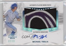 2019 Leaf Trinity Patch Auto Blue /35 Michael Toglia #PA-MT2 Patch Auto 9cf