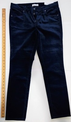LOFT Modern Skinny Velvet Jeans Navy Blue Size 30 / 10 NWT Luxe