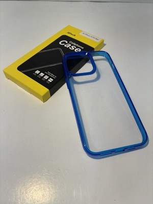 Jetech iPhone 14 Pro Max Cellphone Case. Clear/blue. New Open Box.
